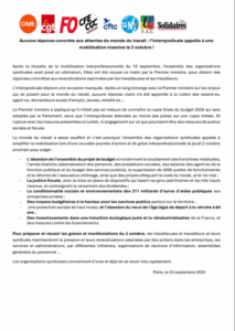 Le 2 octobre, pour la justice sociale & fiscale